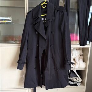 Elegant Black Trench Coat for Men